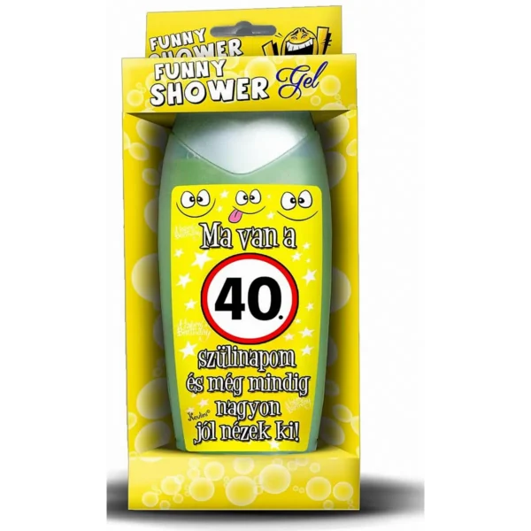 Vicces Tusfürdő 300 ml – Ma Van a 40. Szülinapom