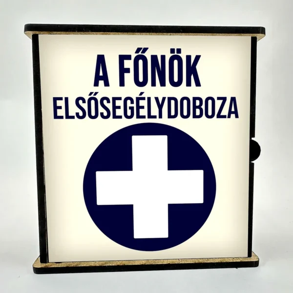 Vicces elsősegély doboz – A főnök elsősegély doboza