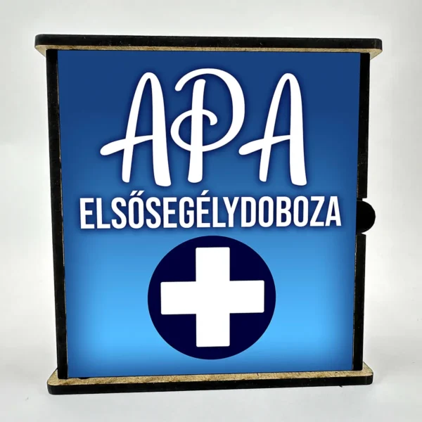 Vicces elsősegély doboz – Apa elsősegély doboza