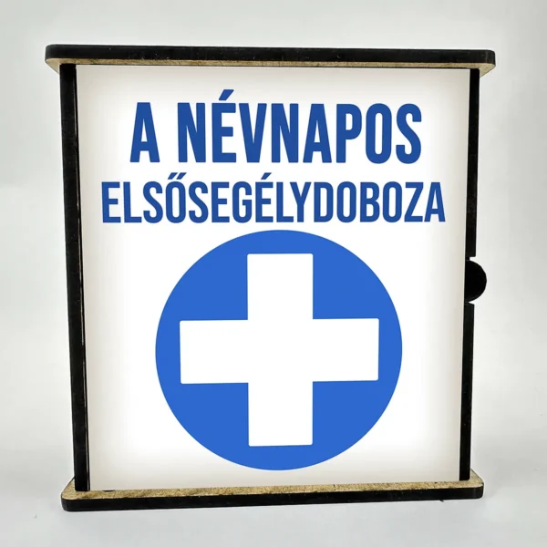 Vicces elsősegély doboz – Boldog névnapot