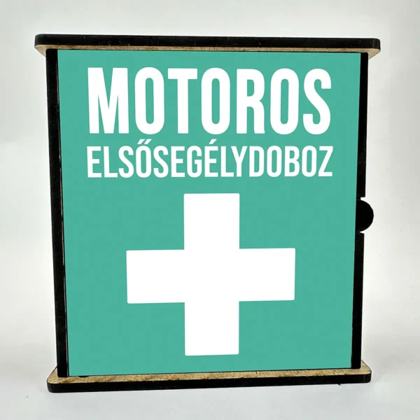 Vicces elsősegély doboz – Motoros