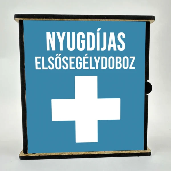 Vicces elsősegély doboz – Nyugdíjas