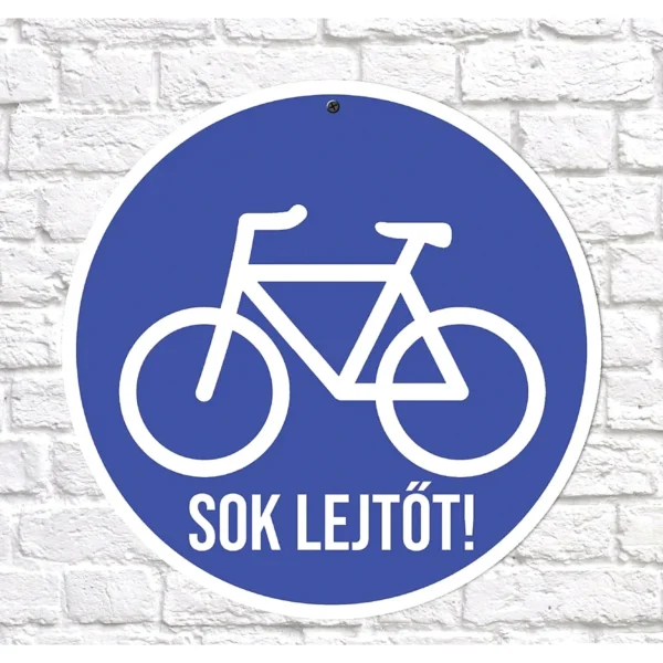 Biciklis tábla – Sebességkorlátozó tábla 40 cm