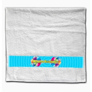 Nagy törölköző – Boldog szülinapot! kék 120×70 cm