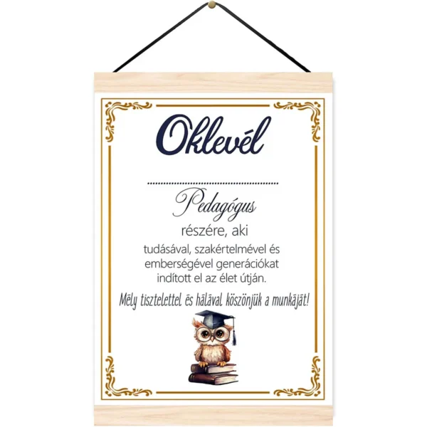 Oklevél – Pedagógus részére