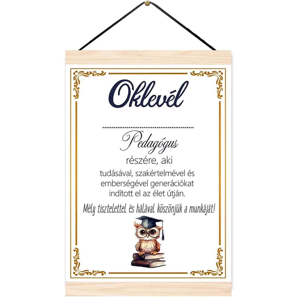 Oklevél – Pedagógus részére