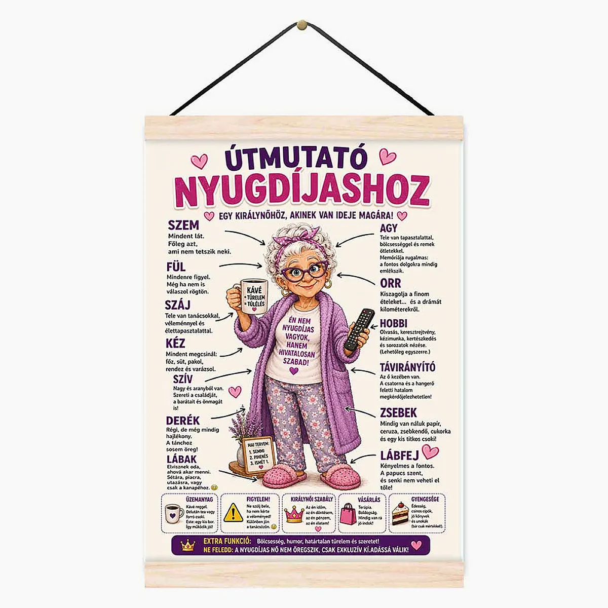 Oklevél – Útmutató a nyugdíjas hölgyhöz