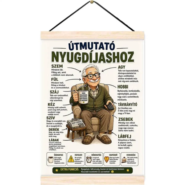 Oklevél – Útmutató nyugdíjas férfihoz