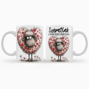 Valentin Napi Bögre – Szeretlek A Szívem Összes Szeretetével