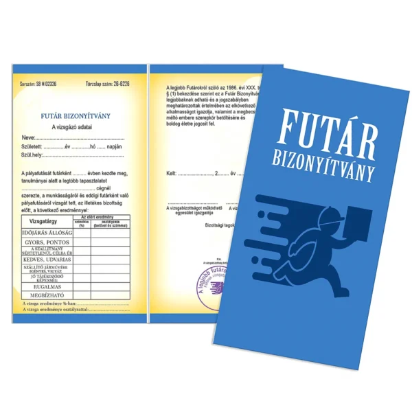 Vicces Bizonyítvány – Futár