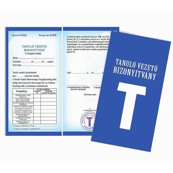 Vicces Bizonyítvány – Tanuló vezető