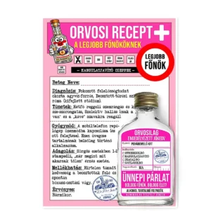 Vicces Orvosi Recept + Laposüveg – A Legjobb Főnöknek