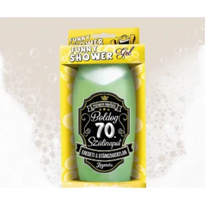 Vicces Tusfürdő 300 ml - Boldog 70. Szülinapot Eredeti