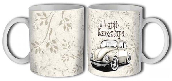 A legjobb keresztapa – 3 dl feliratos bögre – Ajándék keresztapáknak