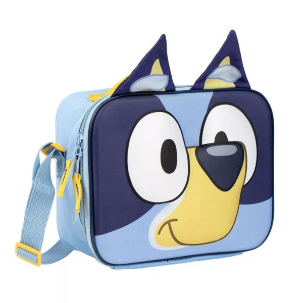 Bluey Buddy thermo 3D uzsonnás táska 24 cm – Hőtartó gyerek ebédtáska – Bluey design