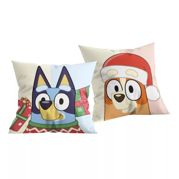 Bluey Hat Karácsonyi díszpárna 40×40 cm – Ünnepi dekor párna