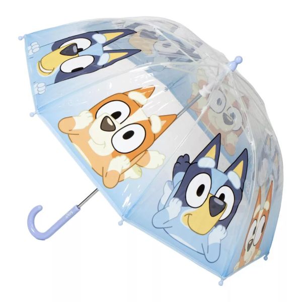 Bluey Puddle gyerek átlátszó esernyő Ø71 cm – Bluey mintás esernyő