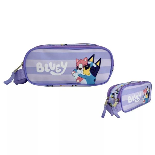 Bluey Puppy 2 rekeszes tolltartó 23 cm – Gyerek tolltartó – Bluey design