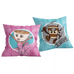 Brainrot Fun Duo díszpárna 40×40 cm – Trendy dekor párna