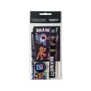 Brainrot Vibes írószer szett 5 db-os – Trendy kreatív készlet