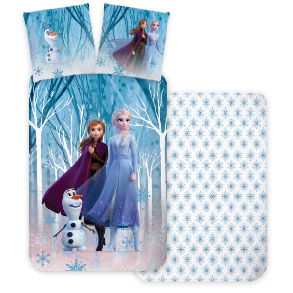 Disney Jégvarázs Forest ovis ágyneműhuzat 100×135 cm, 40×60 cm – Frozen ágynemű – 100% pamut