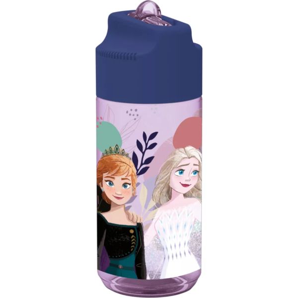 Disney Jégvarázs Journey Hydro műanyag szívószálas kulacs 430 ml – Frozen gyerek kulacs – BPA‑mentes