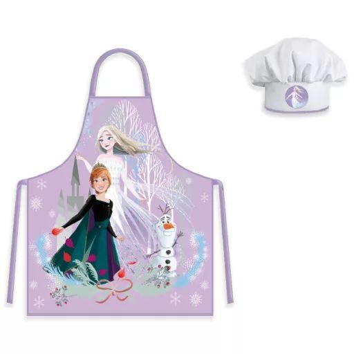 Disney Jégvarázs Purple Autumn gyerek kötény – 2 darabos szett – Frozen kreatív kötény