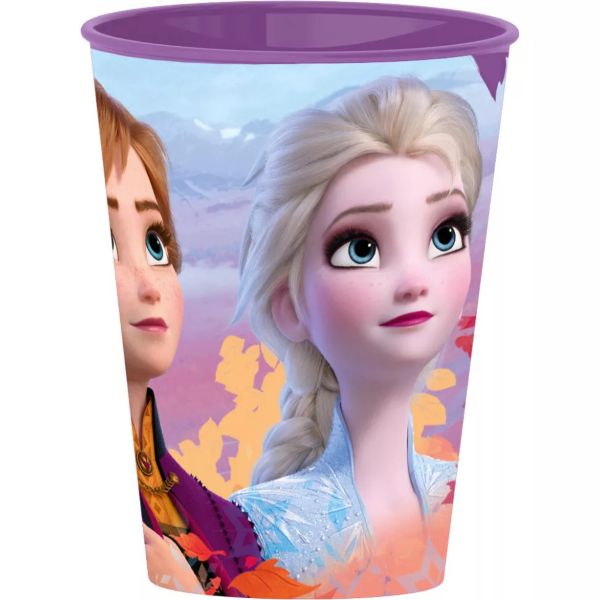 Disney Jégvarázs Purple műanyag pohár 260 ml – BPA‑mentes – Frozen gyerek pohár