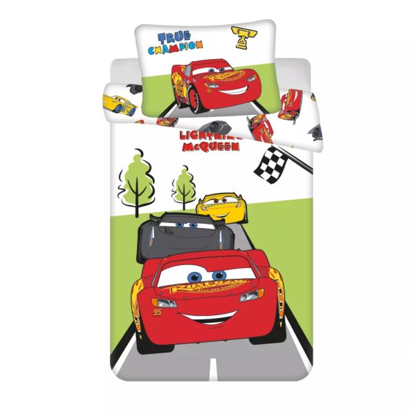 Disney Verdák Champion ovis ágyneműhuzat 100×135 cm, 40×60 cm – Gyerek ágynemű