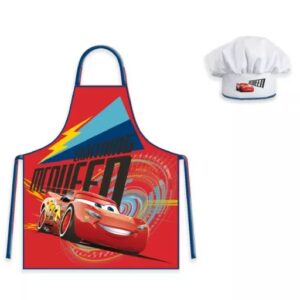 Disney Verdák Lightning gyerek kötény – 2 darabos szett – Villám McQueen design