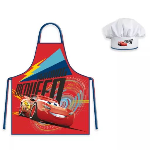 Disney Verdák Lightning gyerek kötény – 2 darabos szett – Villám McQueen design