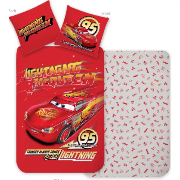 Disney Verdák Thunder ovis ágyneműhuzat 100×135 cm, 40×60 cm – Gyerek ágynemű