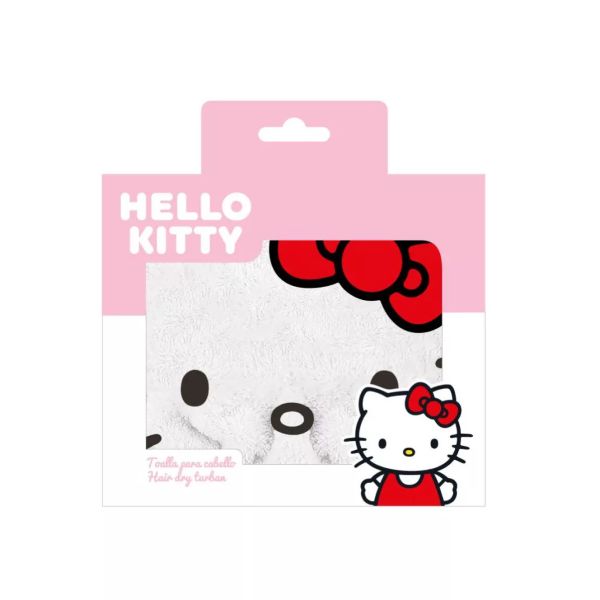 Hello Kitty White hajtörölköző 22×12 cm – Puha mikroszálas – Hello Kitty design