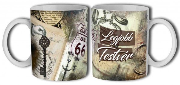Legjobb testvér – 3 dl feliratos bögre – Ajándék testvérnek