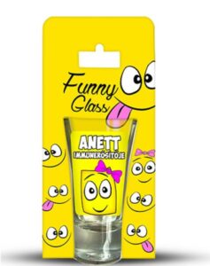 Neves pálinkás pohár 0,75 ml – Anett – Névre szóló ajándék