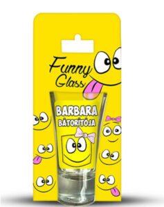Neves pálinkás pohár 0,75 ml – Barbara – Névre szóló ajándék