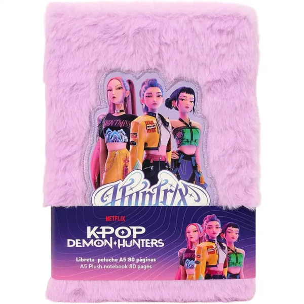 K-pop Démonvadászok plüss A5 notesz, jegyzetfüzet