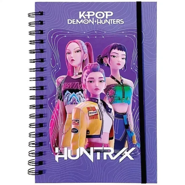 K‑pop Démonvadászok B5 vonalas spirál füzet