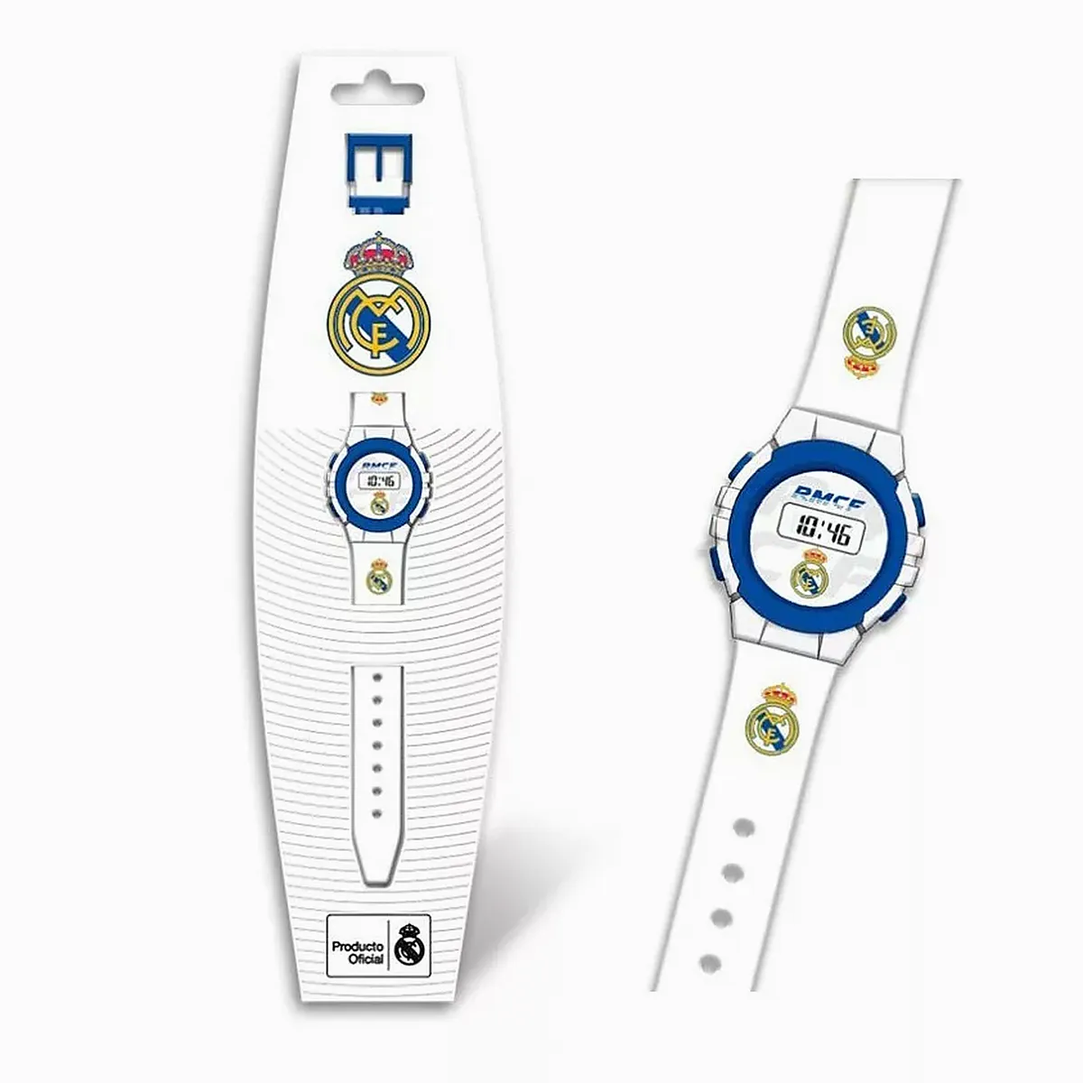 Real Madrid – Emblem digitális karóra, 29×10 cm – csomagolt, ajándéknak is kitűnő