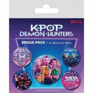 K-pop Démonvadászok kitűző 5 db-os