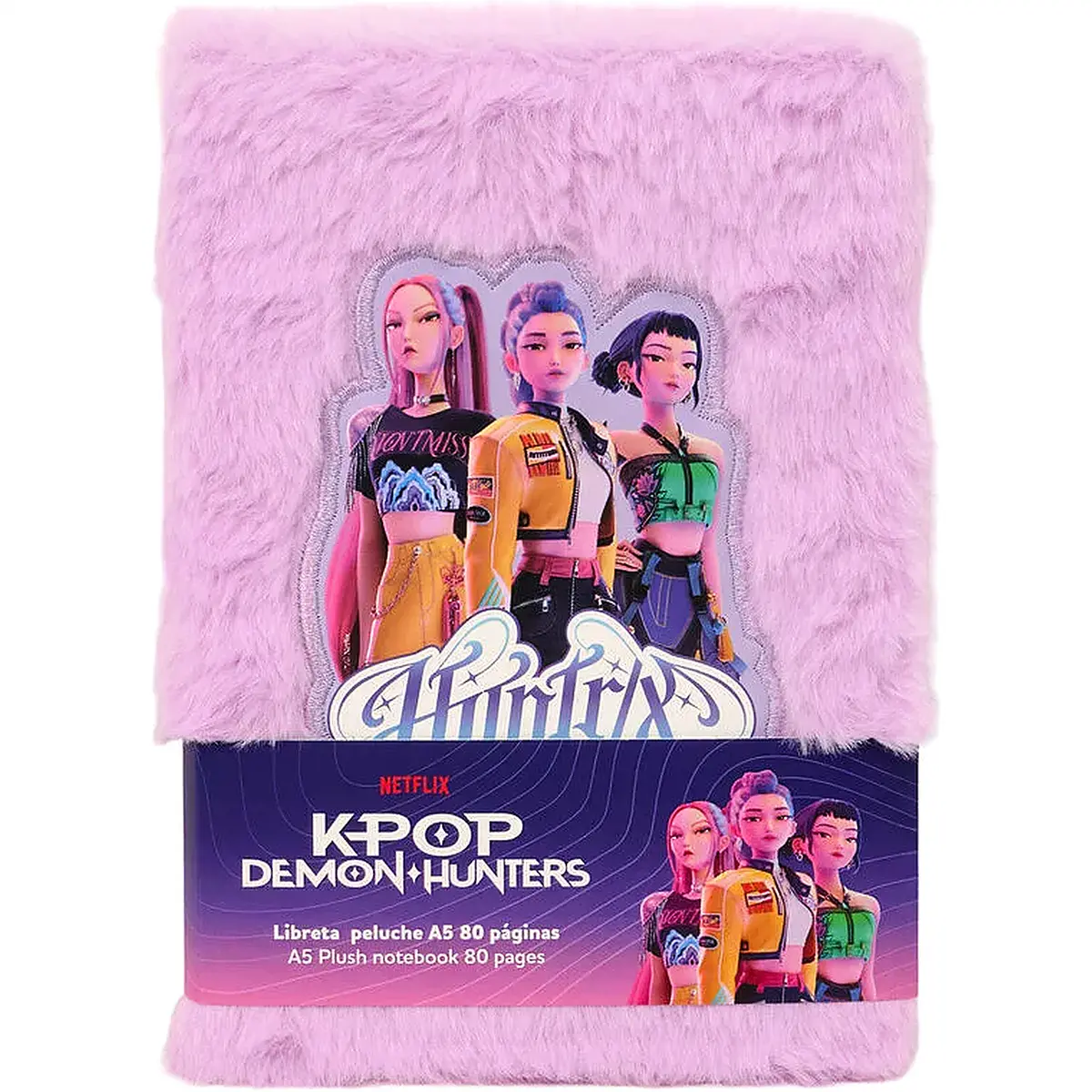 K-pop Démonvadászok plüss A5 notesz, jegyzetfüzet