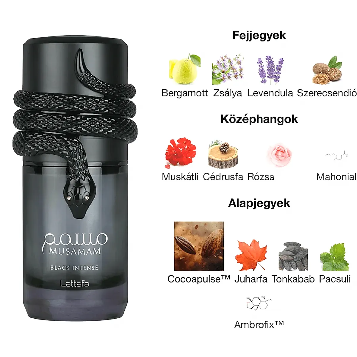 Lattafa Musamam Black Intense EDP 100ml férfi