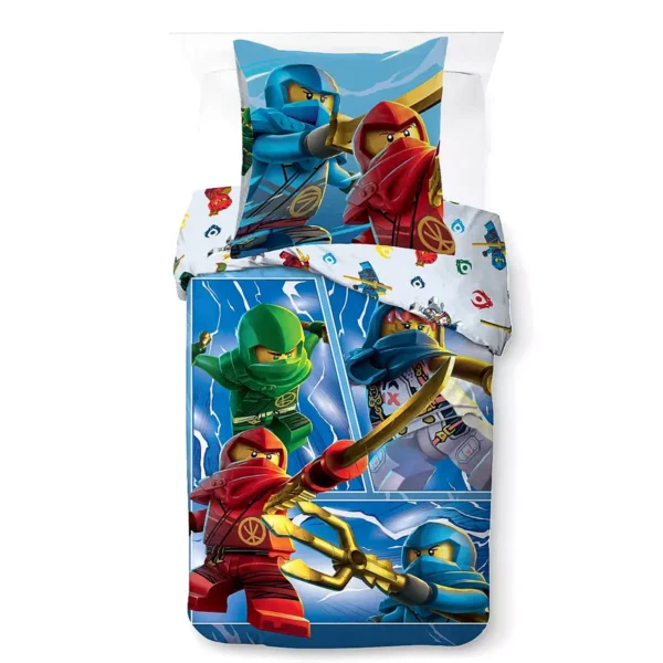 Lego Ninjago Warriors ágyneműhuzat 140×200 cm