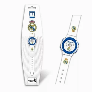 Real Madrid – Emblem digitális karóra, 29×10 cm – csomagolt, ajándéknak is kitűnő