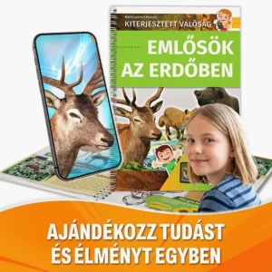 3D és 2D kiterjesztett valóság (AR) könyv – Emlősök az erdőben – Interaktív természetismeret gyerekeknek és diákoknak