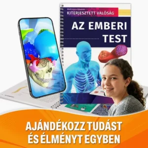 3D kiterjesztett valóság (AR) könyv – Az emberi test – Interaktív anatómia gyerekeknek és diákoknak