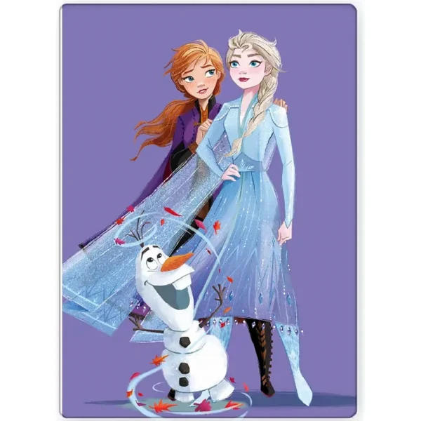 Disney Jégvarázs polár takaró Purple 100×140cm