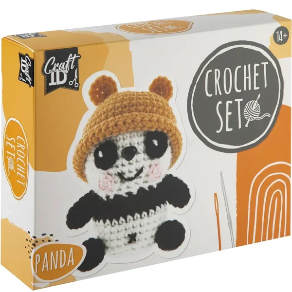 Panda kölyök Craft kreatív horgoló szett
