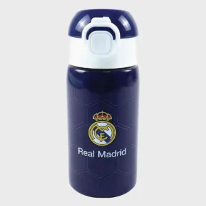 Real Madrid Blue alumínium szívószálas kulacs 500 ml