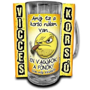 Vicces Korsó 0,33 L Amíg ez a korsó nálam van Vicces Ajándék